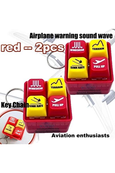 Choice1 MINISO 2pcs red Boeing 737 Airbus EGPWS Warning Sound Simulator Warns...
