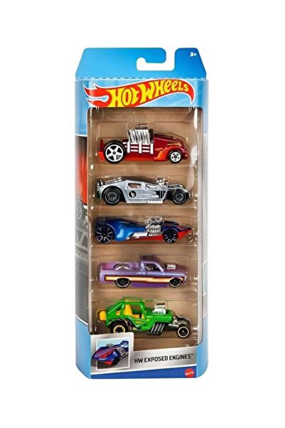 HOT WHEELS Five-Car Set Hw Exposed Engines Hly79