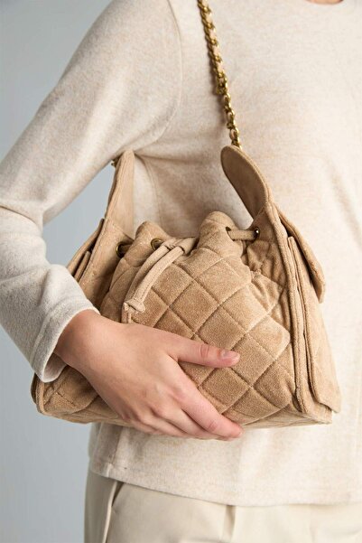 DeFacto Women's Suede Shoulder Bag G7687Axns