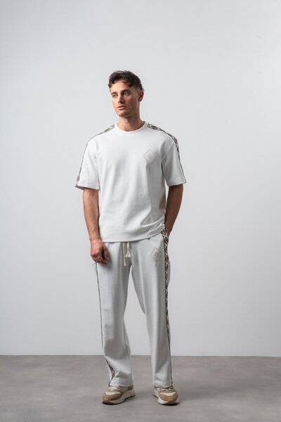 Respire Men's Far from Basic Stripe Detailed Regular Fit T-Shirt Trousers Set...