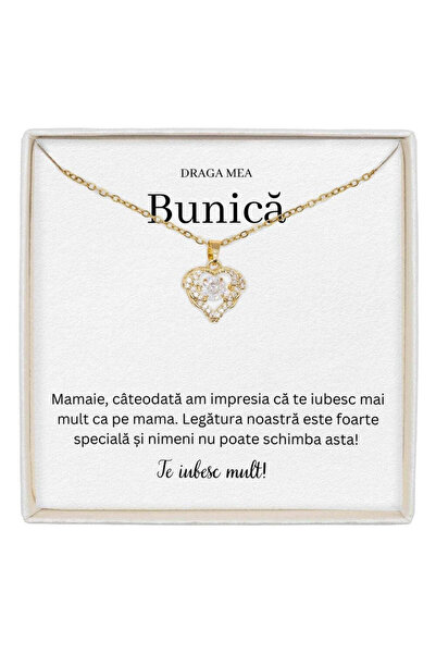 The Jewel Heart Colier True Love cu pandantiv în formă de inimă pentru bunică...