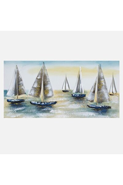 BAMI NETWORK Tablou Panza Corabii 3D Lemn Poliester 80x40cm Decor Acasa