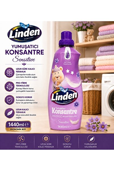 Linden Konsantre Yumuşatıcı Sensetive 1440 ml