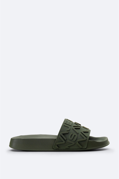 Avva Men's Khaki Flexible Sole Lightweight Slippers A51Y8305