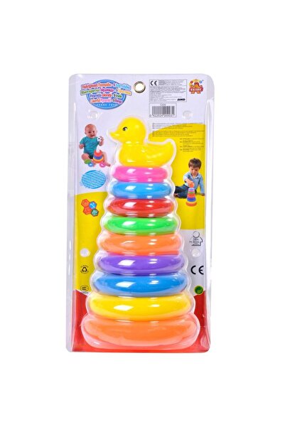 BAMI NETWORK Piramida Ratusca Inele Colorate Plastic 10+ Luni