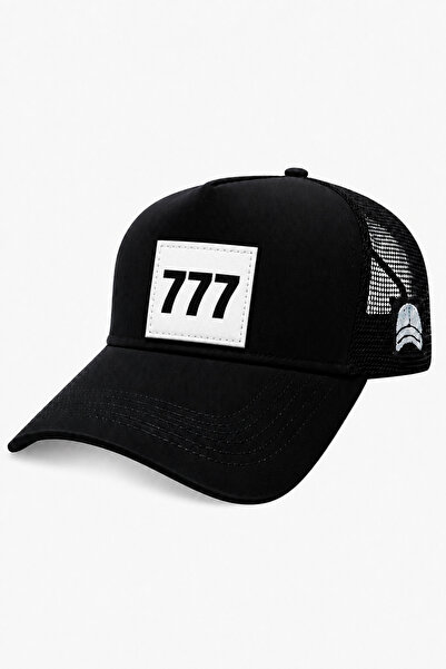 all hats 777 Patch Detailed Mesh Trucker Baseball Cap