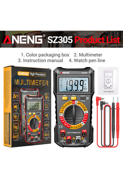 Choice ANENG SZ305 Black ANENG SZ305 Digital Multimeter Professional AC/DC Vo...