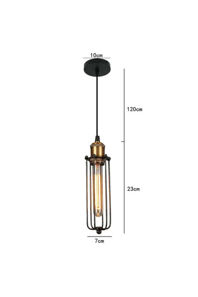 Choice No bulb Gold Industrial Style Creative Restaurant Small Chandelier Ame...