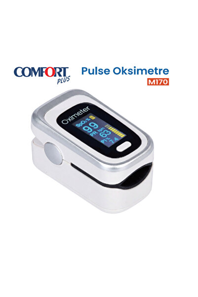 Comfort Plus Pulse Oksimetre M170 Oksijen Satürasyon Ölçüm Cihazı Alarmlı