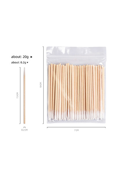 Choice Wood 100 Pcs Ultra-thin Cotton Swab Small Tip Pointed For Mobile Phone...