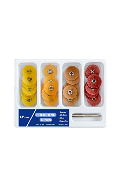 Choice 12.7mm 40Pcs/Box Dental Finishing and Polishing Discs Composites Ceram...