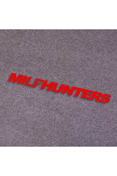 Choice1 98.5cmX8.8cm Red MILFHUNTERS Car Decoration Stickers Waterproof Non-f...