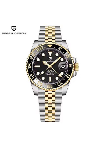 Choice24 Option 2 Gold Black PAGANI DESIGN V3 Version GMT Watches Men's Luxur...
