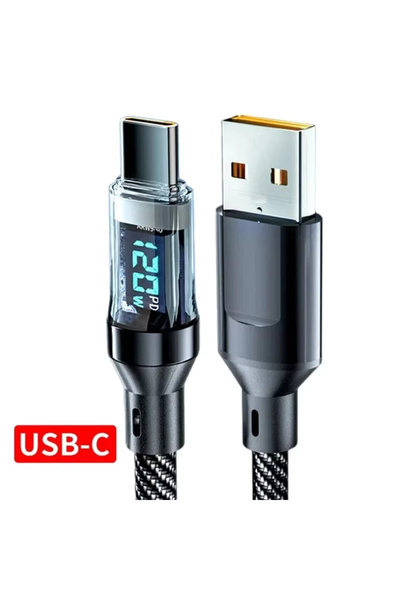 Choice3 2m USB A to Type C 120W Dual USB C Digital Display Cable PD Fast Char...