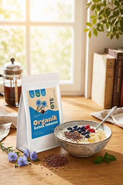 OTS Organik Keten Tohumu 500 gr. (Organik Sertifikalı, Pestisit Analizli)