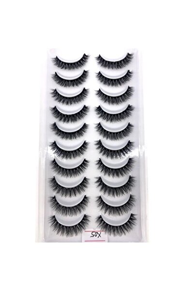 Choice1 10pairs-X05 HBZGTLAD New 10 Pairs 3D Faux Mink Lashes Natural False E...