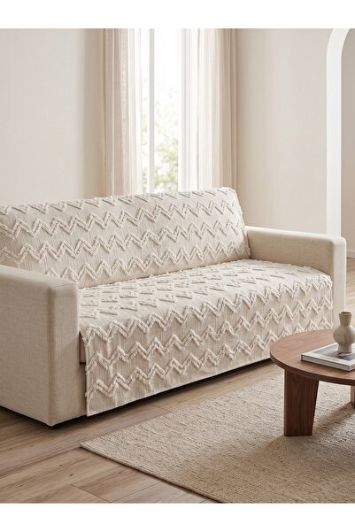 ELİTE COLLECTİON Kaymaz Çok Amaçlı Koltuk Örtüsü – %100 Keten Pamuk,1.70 x 2....