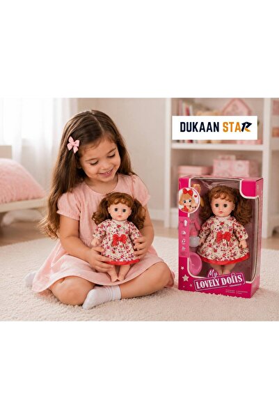 dukaan star دمية طفل مع مجموعة أدوات العناية