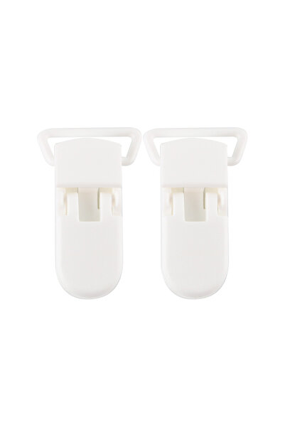 Choice18 white Kovict 10pcs Plastic Colour Pacifier Clips Wholesale for DIY P...