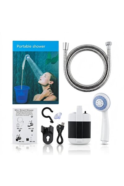 Choice WHITE 3.7V Electric Shower Unit The Ultimate Outdoor Bathing Gadget Po...