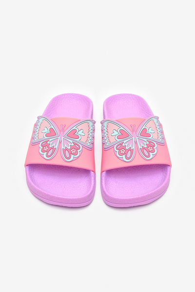 Penti Girl's Butterfly Colorful Slippers