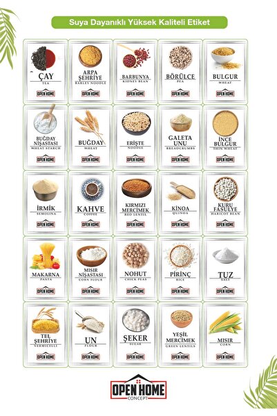 Open Home Concept Pulses Label 25-Pack