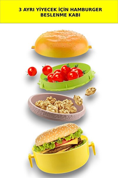 Open Toys حاوية تغذية همبرغر
