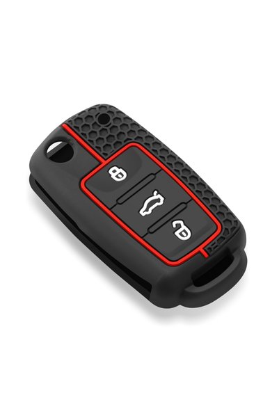 Choice غطاء مفتاح سيارة سيليكون أنيق من ريد لاين، قطعة واحدة، لسيارات فولكس ف...