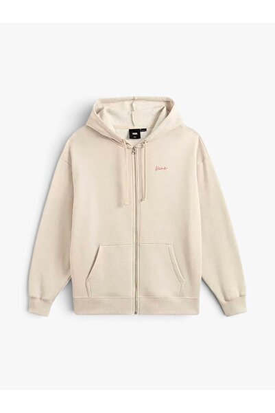 Vans Everyday OS Hoodie Kadın Bej Sweatshirt - VN000QF3