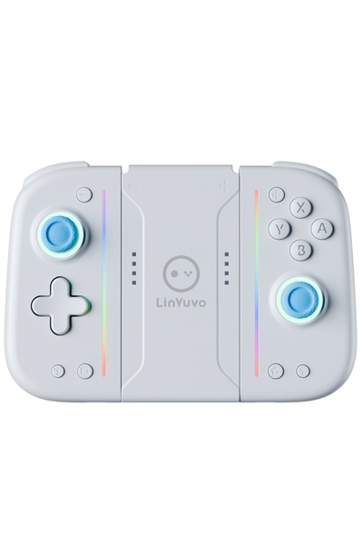 Choice1 وحدة تحكم لاسلكية LinYuvo KS52 باللونين الأبيض والأزرق لجهاز Nintendo...
