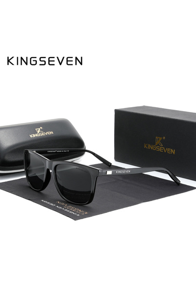 Choice Black Gray KINGSEVEN Aluminum Frame Sunglasses Men Polarized Photochro...