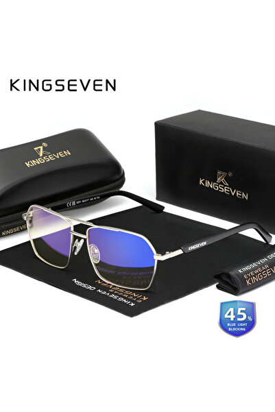 Choice5 نظارات F4 KINGSEVEN مستطيلة الشكل مضادة للأشعة الزرقاء للرجال/النساء،...