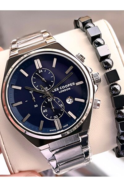 Lee Cooper Steel Cord Dial Features Active 50 Mt Water Resistant Men's Wristw...