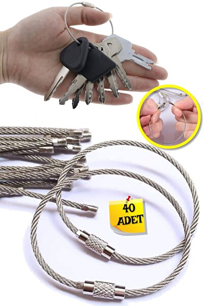 TOYFEST Steel Wire 15cm Keychain - 40 Pcs