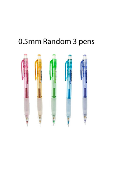 Choice 0.5mm 3pcs 5pcs Random 3 Pens Color Mechanical Pencil Set 0.5/0.7mm Er...