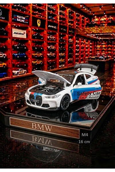 OYUNCAKSAHİLİ Bmw M4 Coupe Diecast Metal 16cm Model Koleksiyon Araba Kapı Bag...