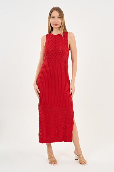 ALEXANDERGARDI Straped, Openworked, Long Knitted Dress (A92533-S)