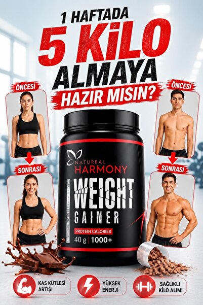 Natural Harmony Muz Ve Kakao Karışımlı Aromalı Protein Tozu 230 gr İştah açıc...