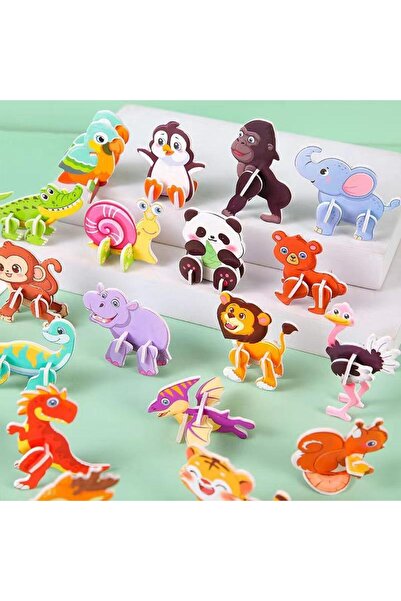 Choice5 A2 30Pcs Mini Cartoon Animal DIY Paper Jigsaw Puzzles Toys For Kids B...
