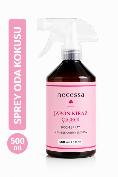 NECESSA JAPON KİRAZ ÇİÇEĞİODA VE ÇAMAŞIR SPREYİ ODA KOKUSU ODA SPREYİ ROOM SP...