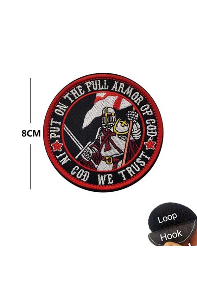 choice2 01 Knights Crusader Tactical Morale Badges Fabric Applique Embroidery...