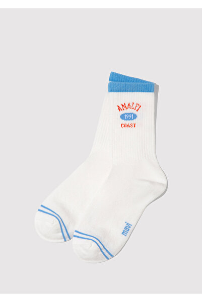 Mavi Amalfi Printed Ecru Socks 1913876-20814
