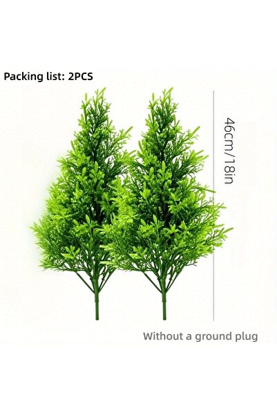 choice2 46CSD 2pcs Artificial Pine Needle Christmas Trees - Realistic Indoor/...