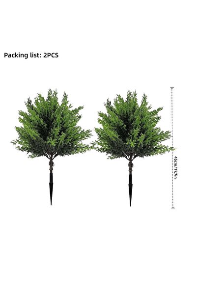 Choice1 45CSD 2pcs Artificial Pine Needle Christmas Trees - Realistic Indoor/...
