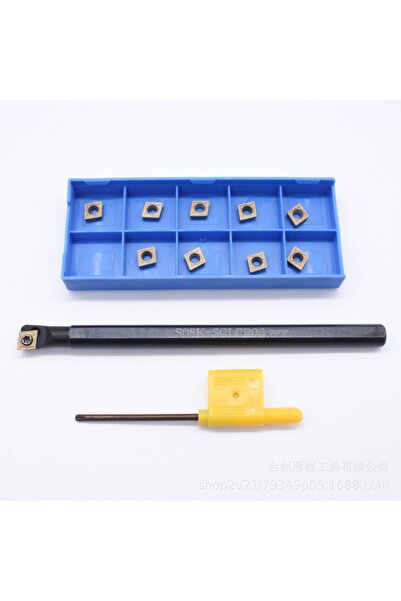 Choice holder and insert Turning Tools Lathe Boring Bar 8mm S08K-SCLCR06 With...
