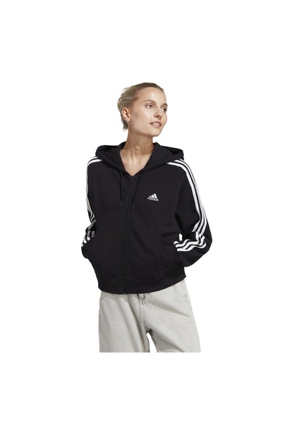 adidas Αθλητικά ρούχα W 3S FT FZ S HD IC8781 Μαύρο