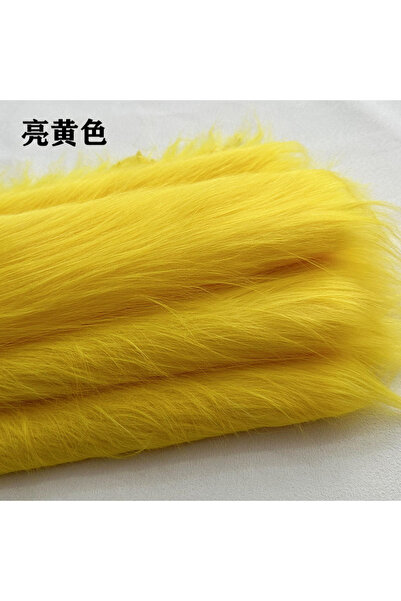 Choice 50x170cm YELLOW 35Colours 12cm Imitation Plush Fur Fabric For DIY Phot...