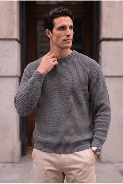 Valiberta Pilar Anti-Peeling Anti-Pilling Oversize Thessaloniki Knitted Crew ...