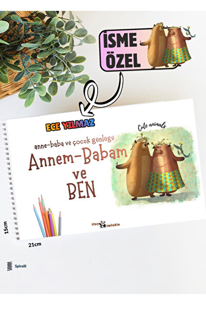 Lodos İsme Özel Anı Defteri (Anne-Baba ve Çocuk Günlüğü- Annem Babam ve BEN)