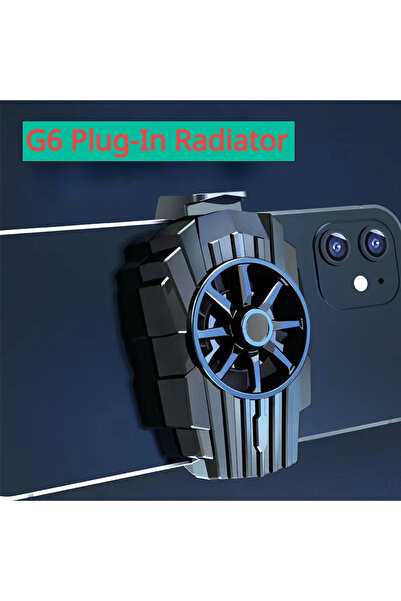Choice G6 Plug-in Black 2024 New FS01 Phone Cooler 600mAh Dual Fan Rechargeab...